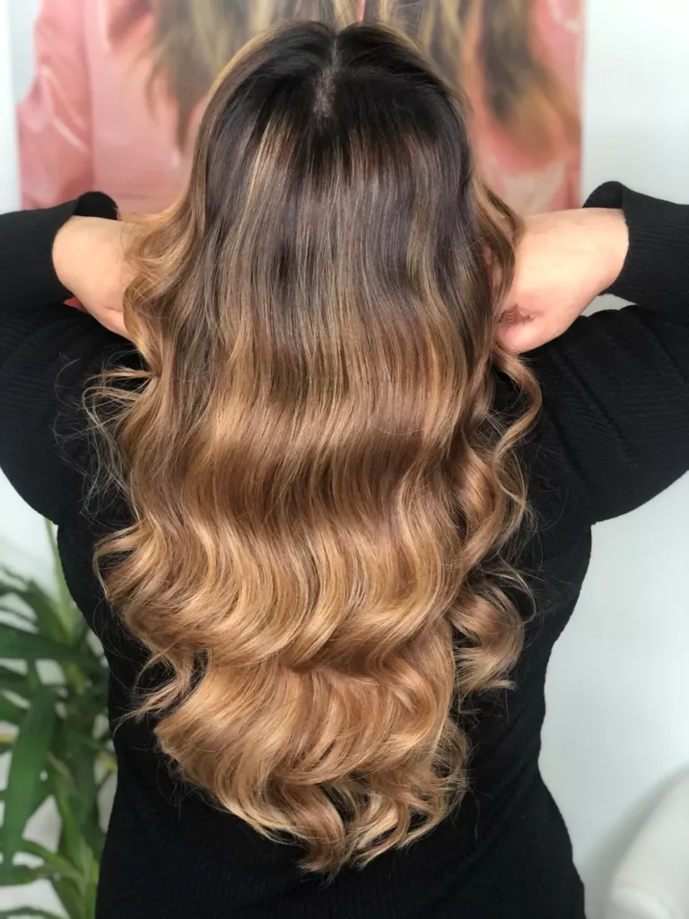 Ejemplo de tratamiento de mechas balayage